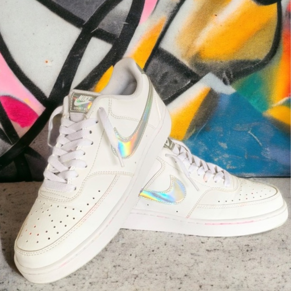 Nike Court Vision Low Legacy Next Nature  AFA Sustainable Sneakers Iridescent